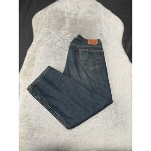 Levi's 550 Relaxed Fit Mens Blue Denim Jeans Size 44x30 Cotton Straight